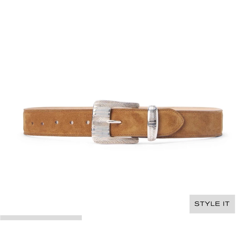 L’Agence Aya Belt with Silver Buckle NWT